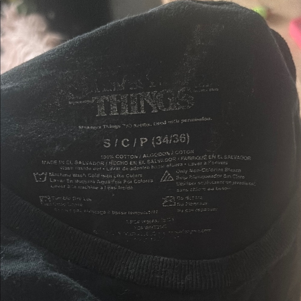 Stranger Things Black T-Shirt